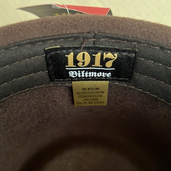 1917 Biltmore 100% Wool Fedora NEW! For The Well Dressed Gentleman - Picture 11 of 16